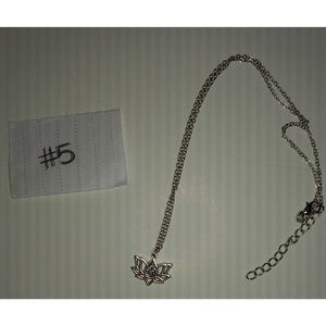 BNIB silver Buddhist lotus necklace (5)